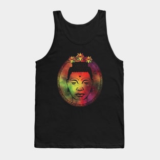 Gautama Buddha Lotus Portrait Tank Top